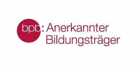 KI generiert: Das Bild zeigt ein Logo mit dem Text "bpb: Anerkannter Bildungsträger". Es wirkt professionell und bezieht sich auf die Bundeszentrale für politische Bildung.